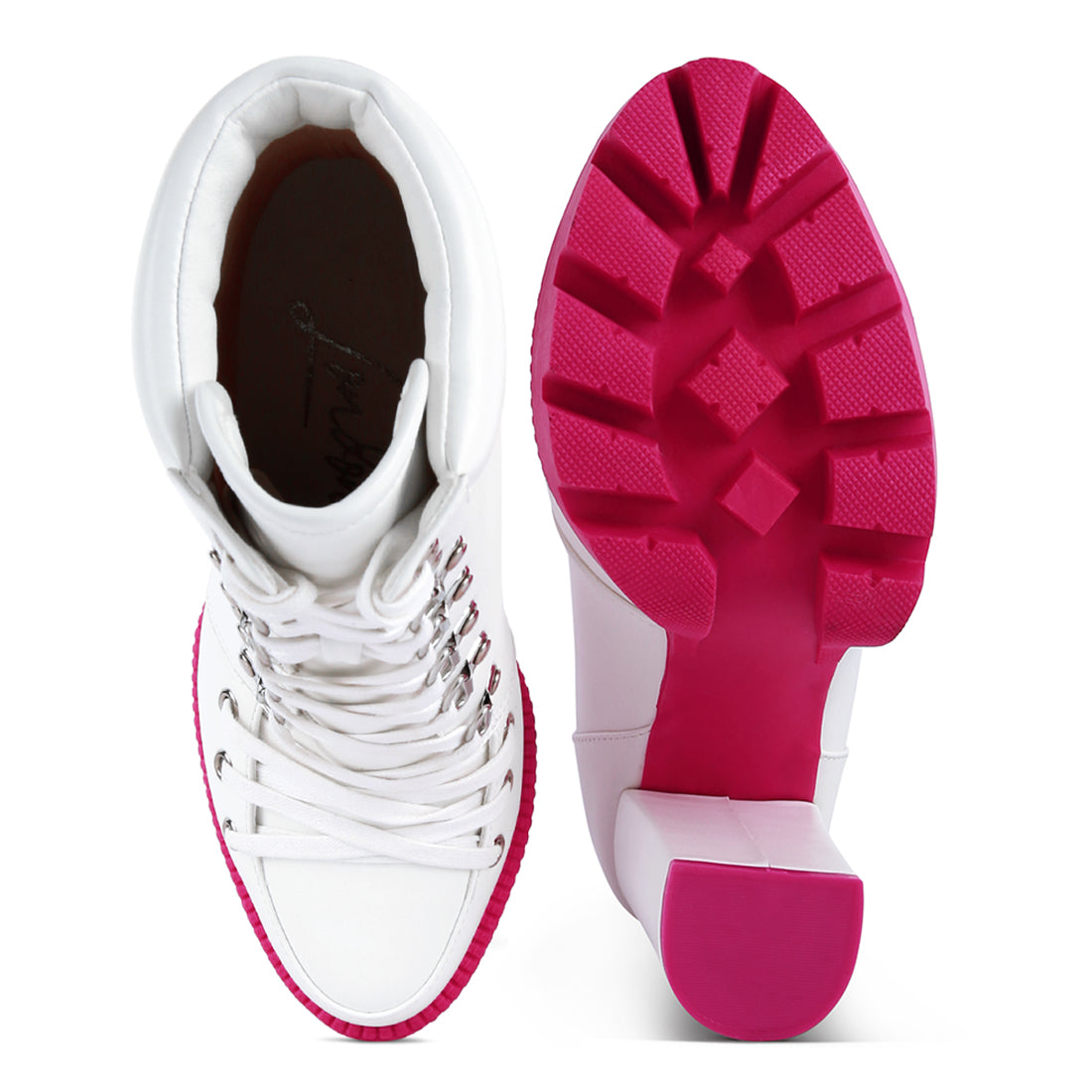 cushion collared biker boot#color_white