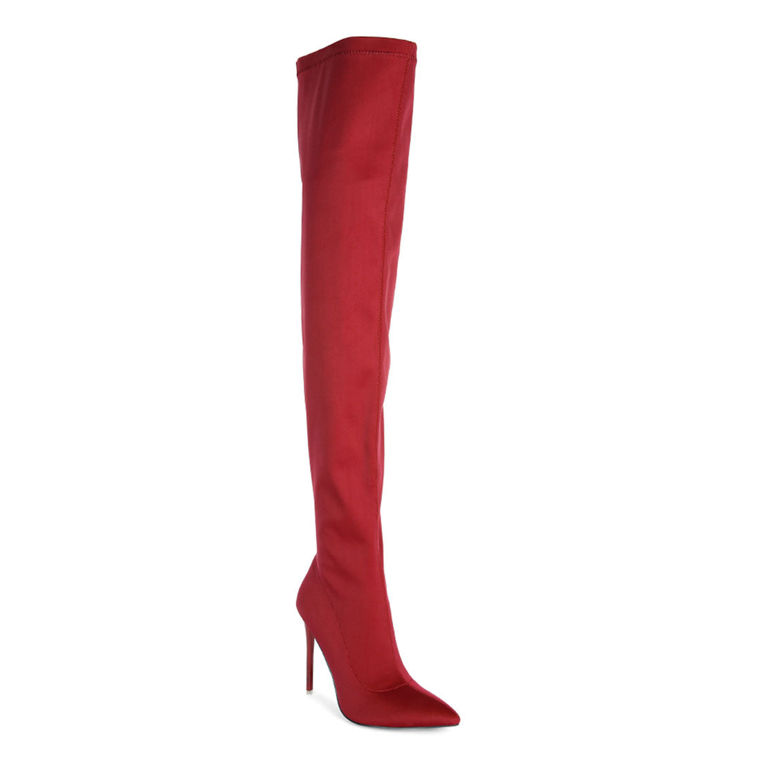 superstretch stiletto long boot#color_burgundy