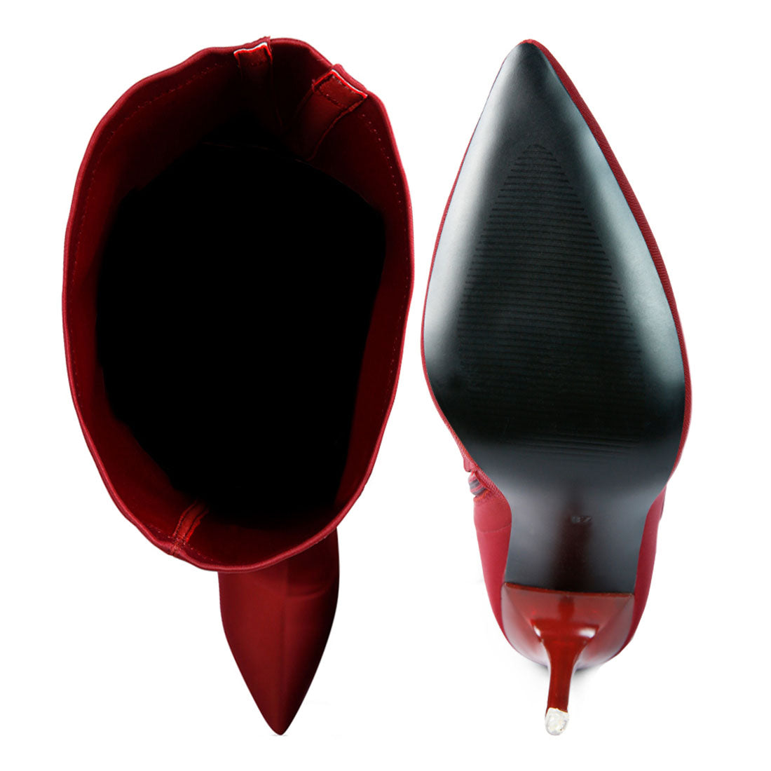 superstretch stiletto long boot#color_burgundy