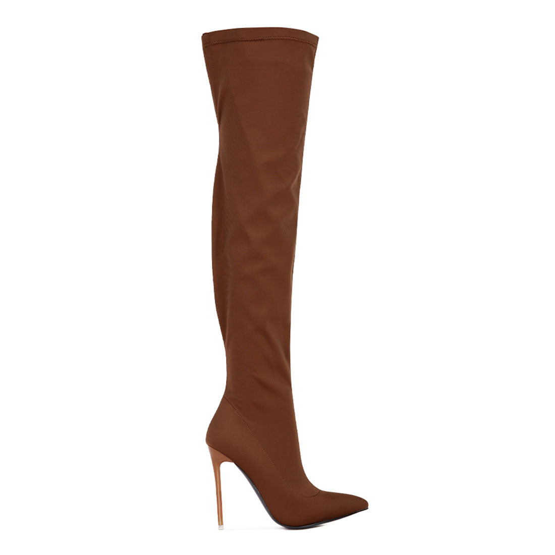 superstretch stiletto long boot#color_brown