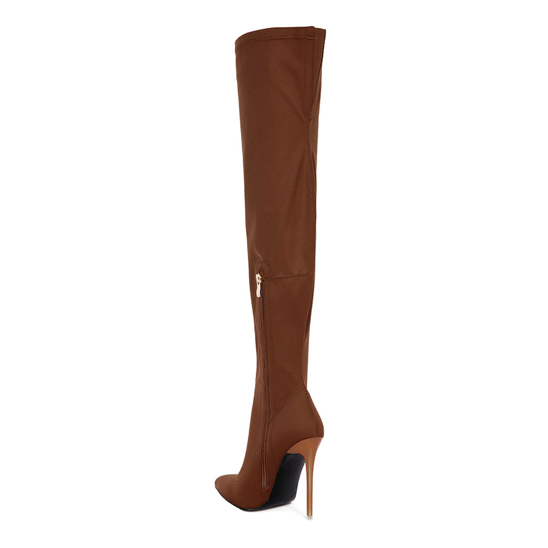 superstretch stiletto long boot#color_brown