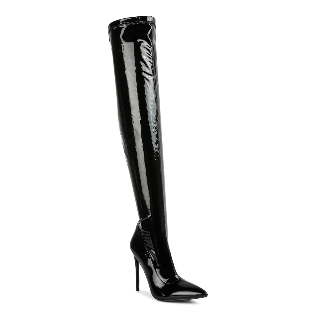 stiletto long boots#color_black