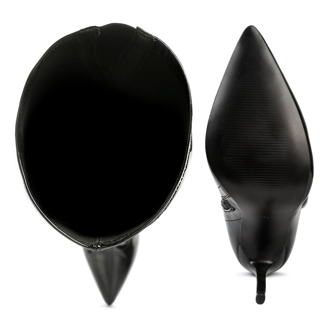 stiletto long boots#color_black