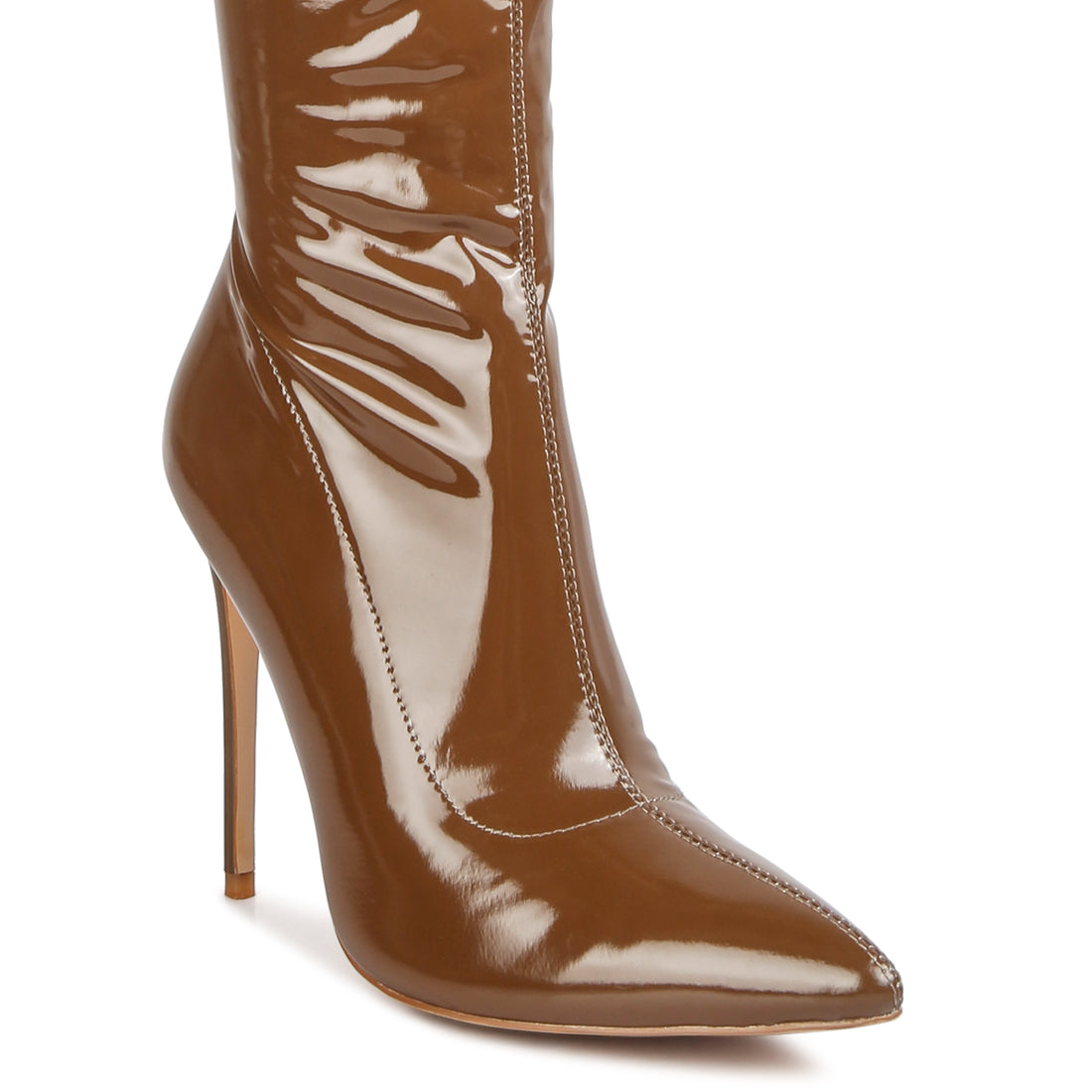 stiletto long boots#color_brown