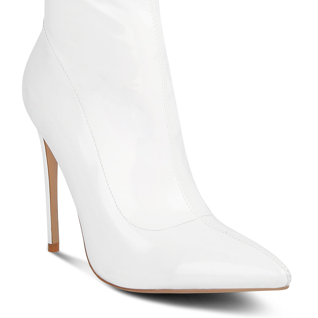 stiletto long boots#color_white
