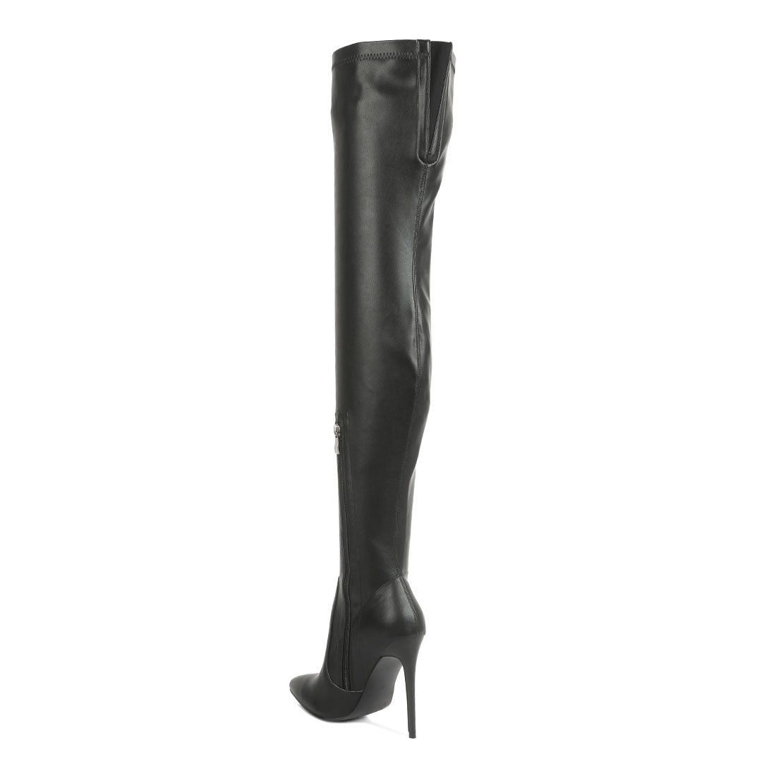 knee high heel boots#color_black