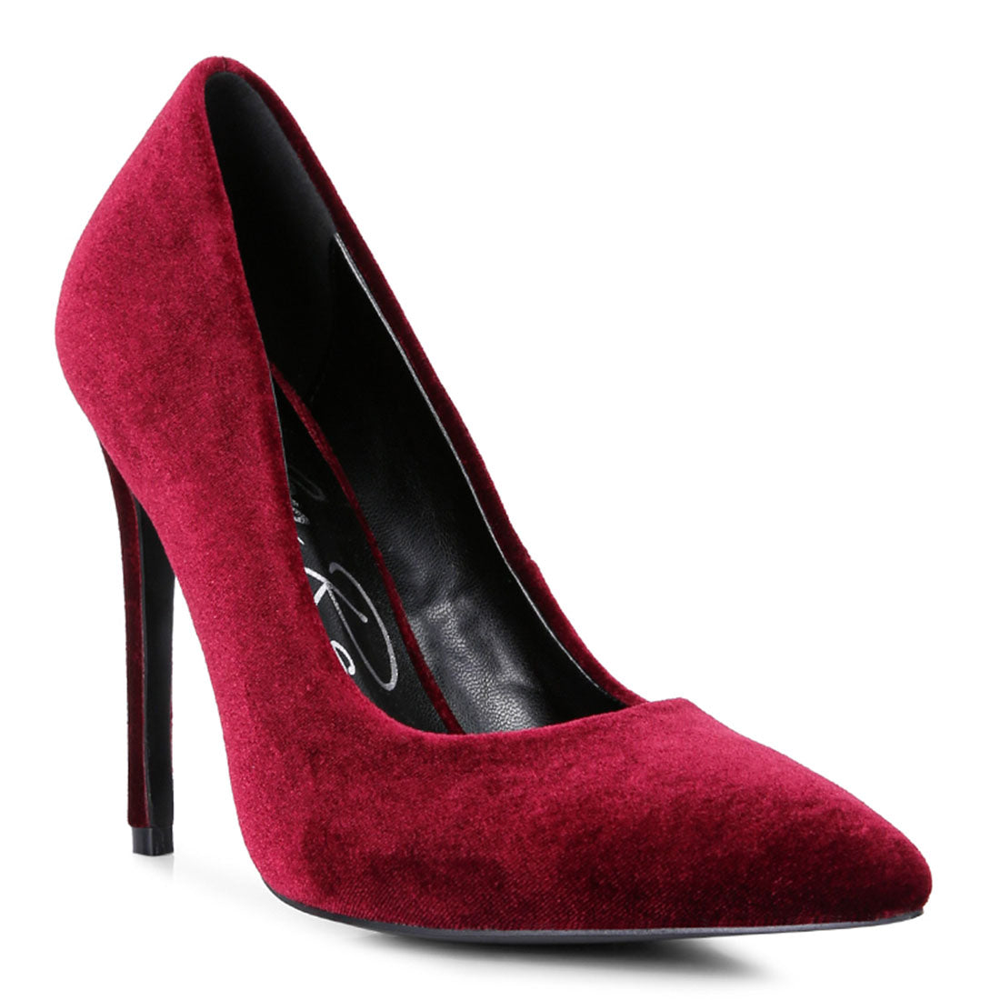 velvet high heeled sandals#color_burgundy