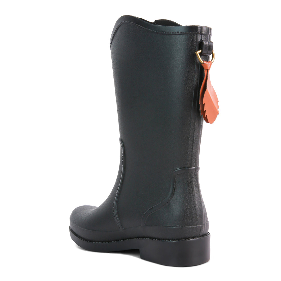 Black Stylish High Rainboots