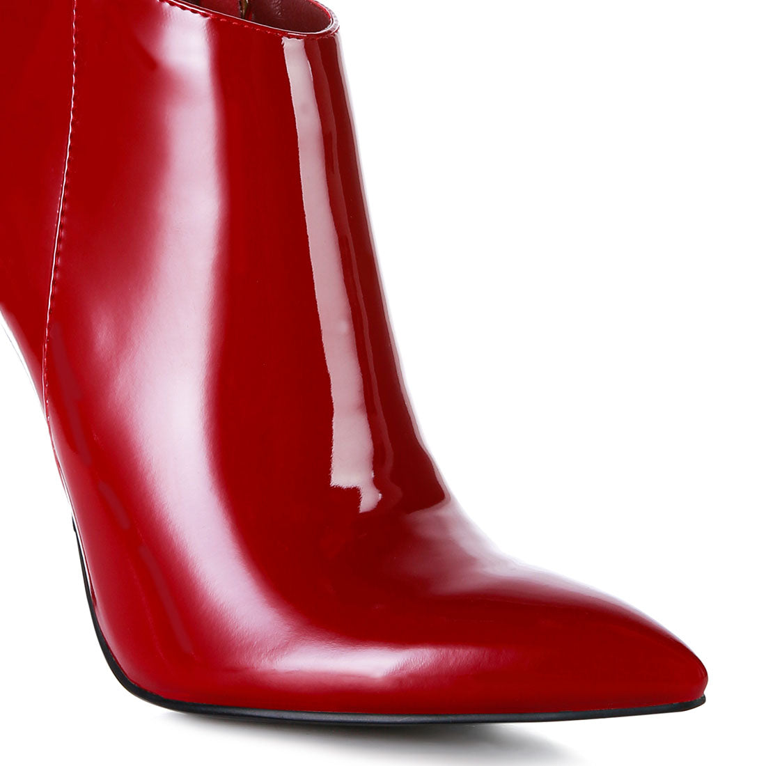 pointed toe high heeled ankle boots#color_burgundy