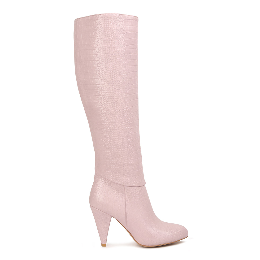 calf croc heel boots#color_blush