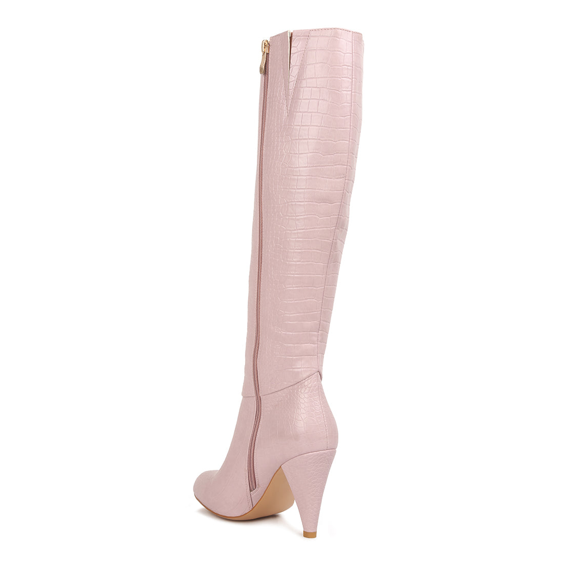 calf croc heel boots#color_blush