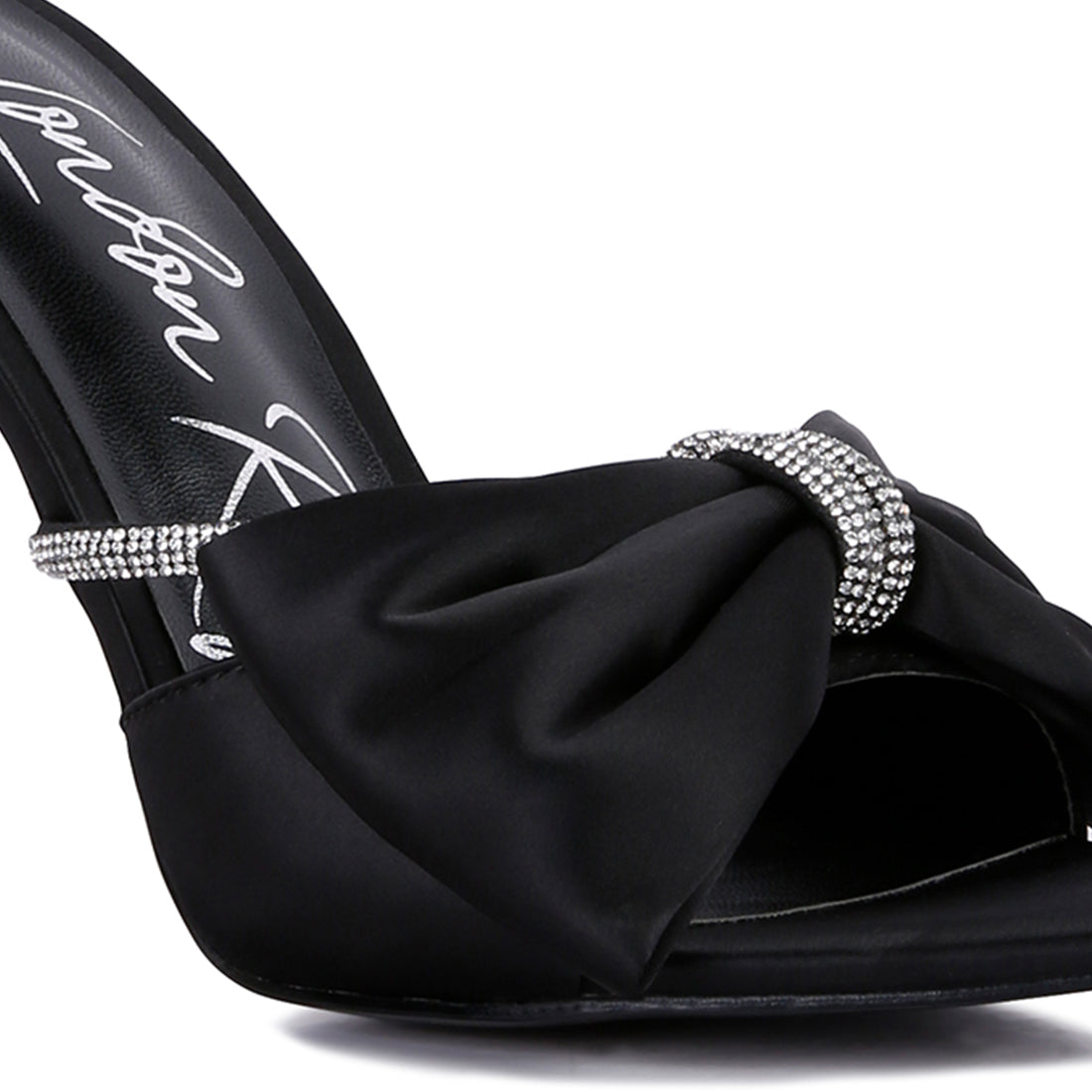 high heeled satin sandal#color_black