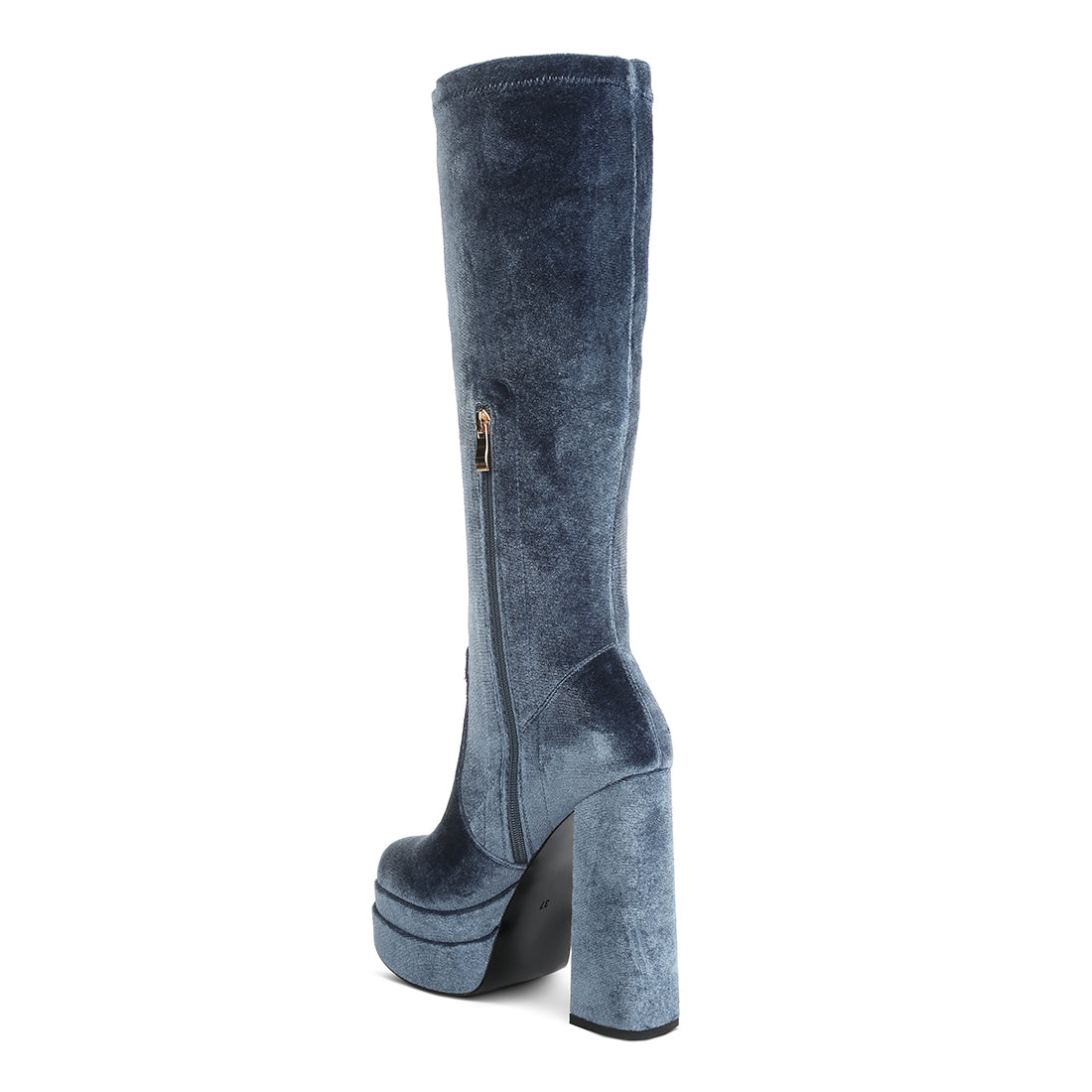 lazuli high block heel velvet boot#color_blue