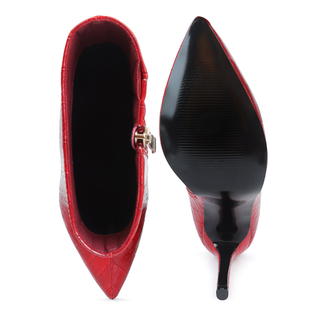 momoa high heeled ankle boot#color_red