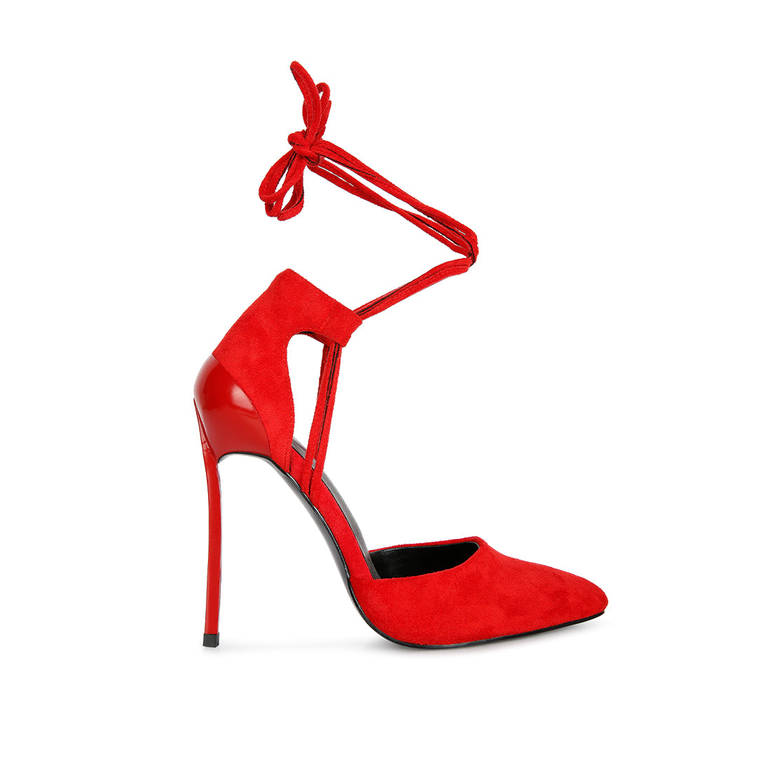 lace up heel sandals#color_red
