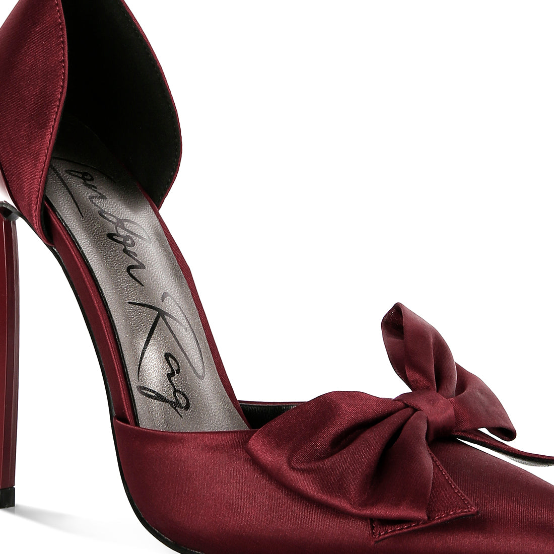 high heeled bow sandals#color_burgundy