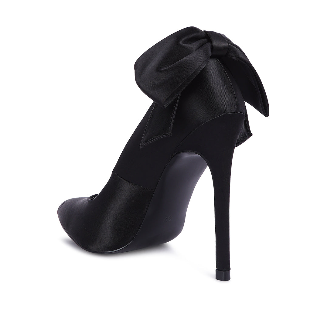 high heeled pump sandals#color_black