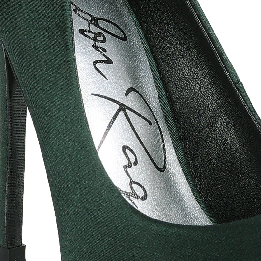 high heeled pump sandals#color_green