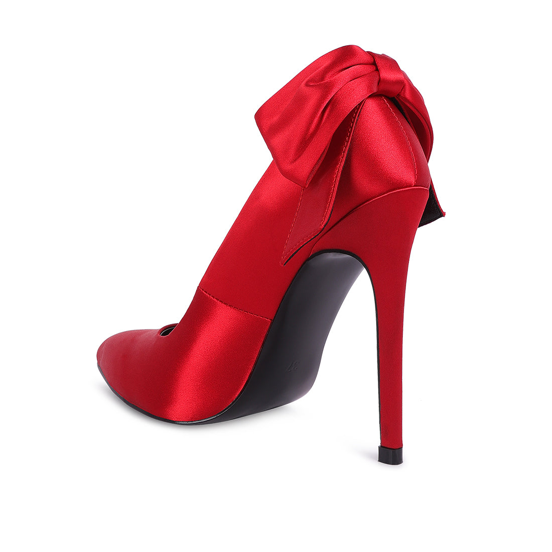 high heeled pump sandals#color_red