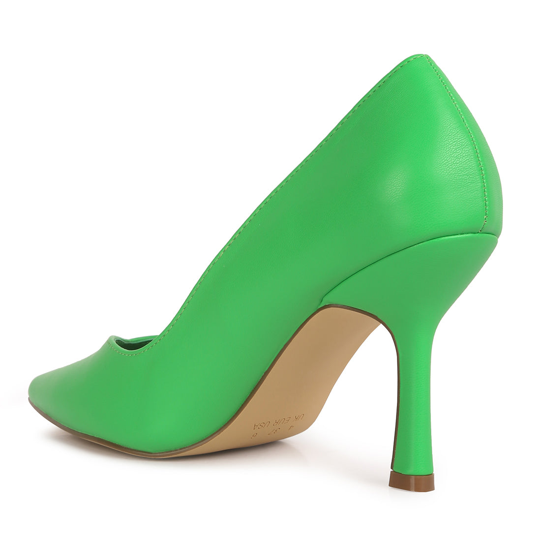 stiletto heel pumps#color_green