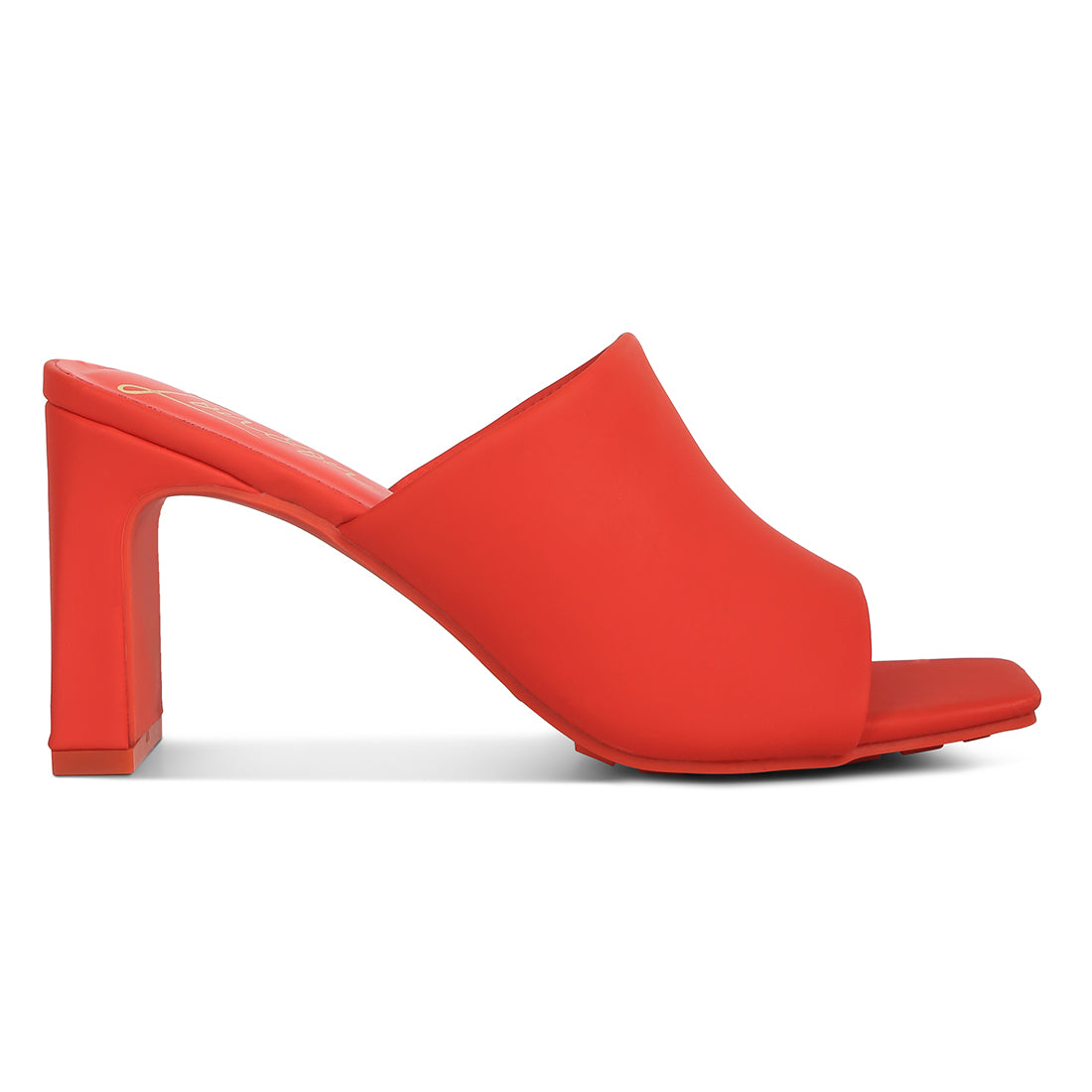 slip on mid heel sandals#color_red