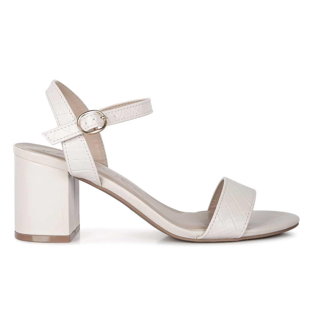 basic block heel sandals#color_cream