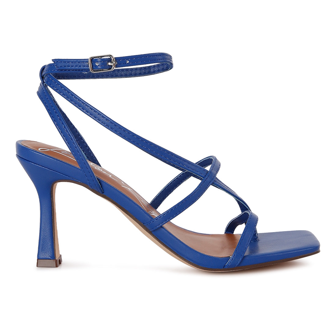 skyline mid heeled ankle strap sandals#color_blue