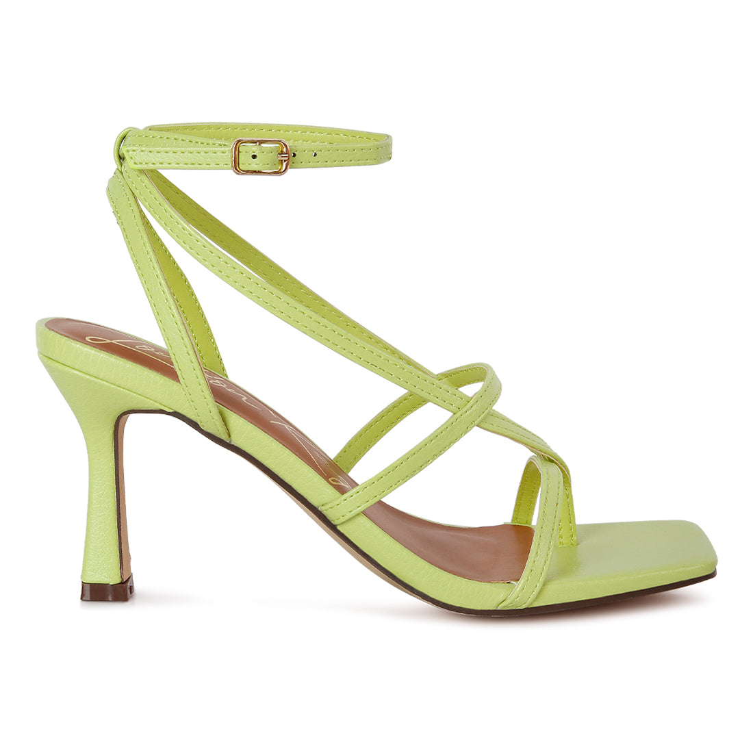 skyline mid heeled ankle strap sandals#color_green