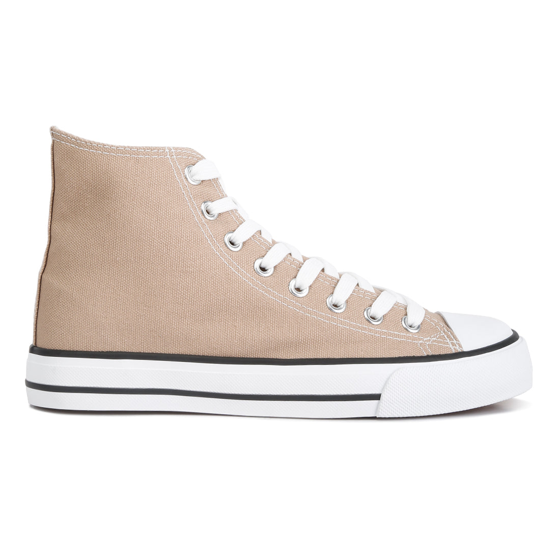 high top basketball canvas sneakers#color_beige