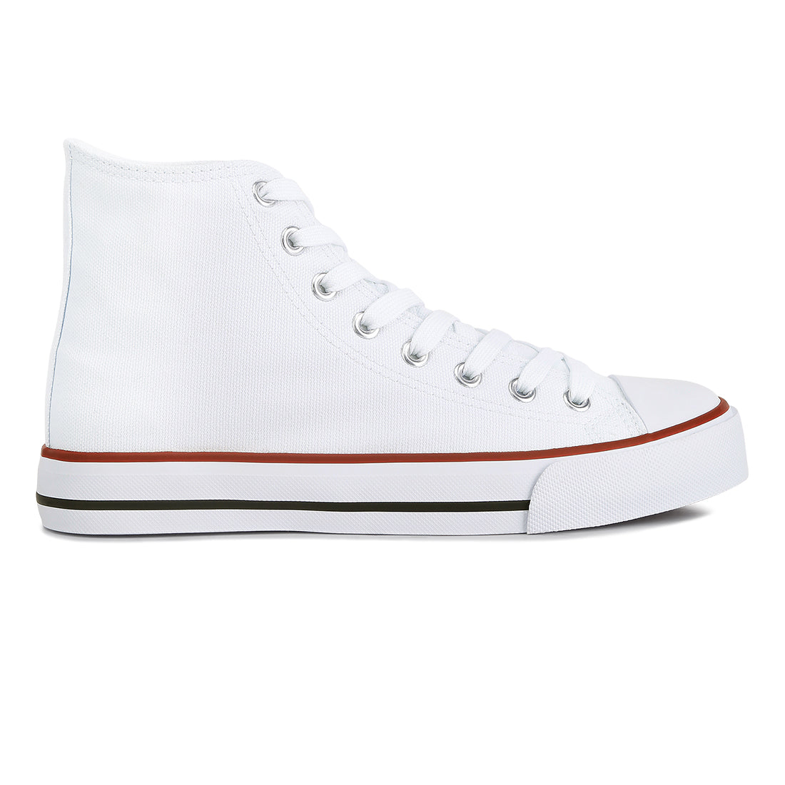 high top basketball canvas sneakers#color_white