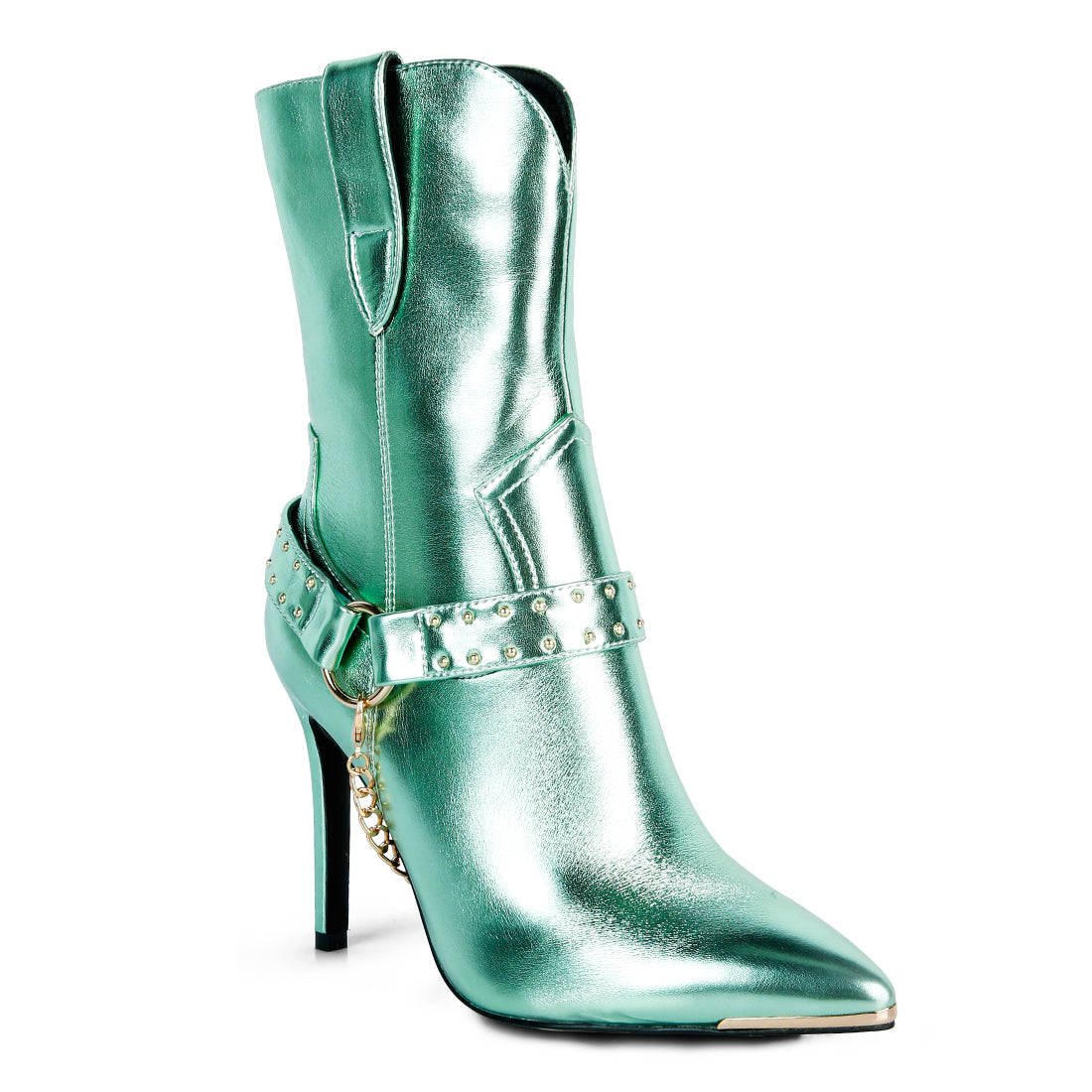 high heeled cult ankle boot#color_mint