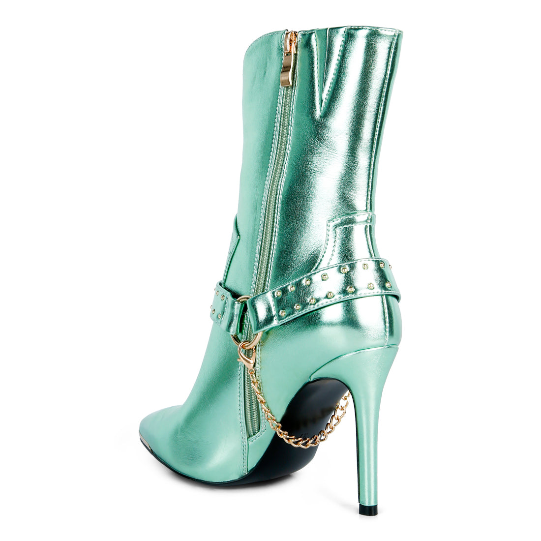 high heeled cult ankle boot#color_mint