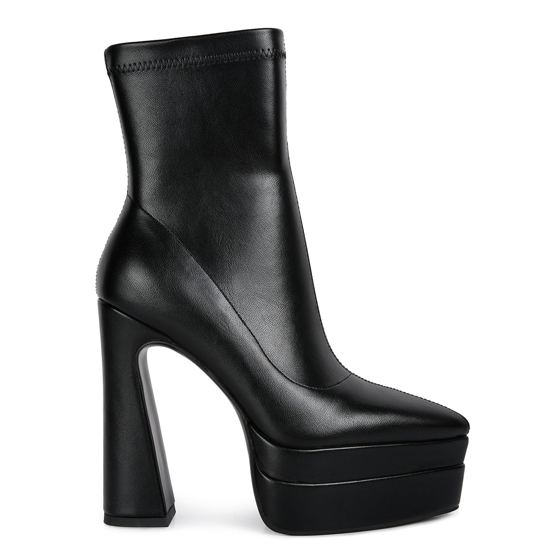 dextra high platform ankle boots#color_black