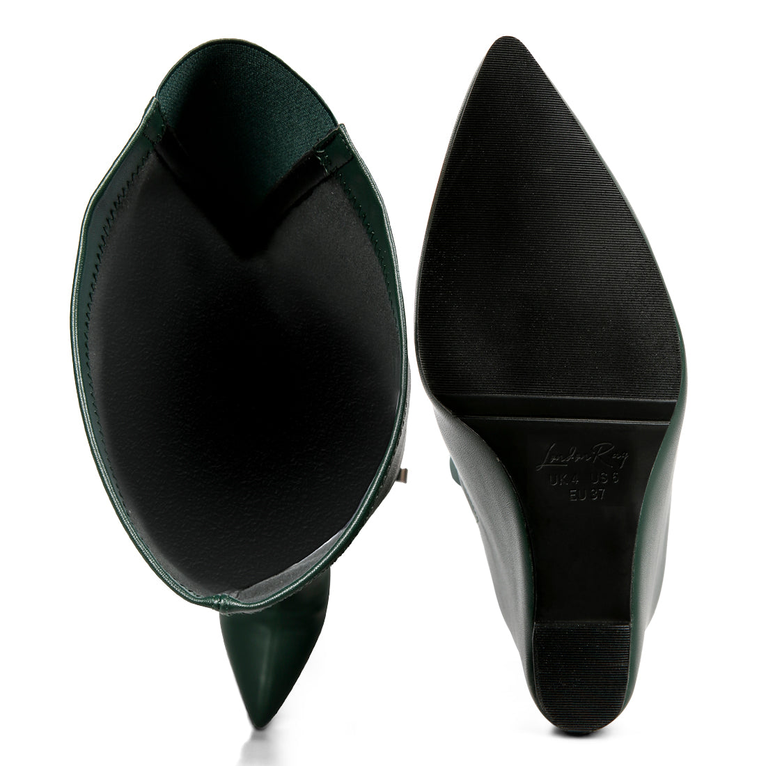 leggy lass long knee platform chunky boots#color_green