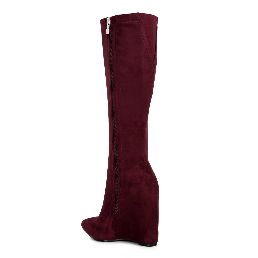gladol calf pointed boots#color_burgundy