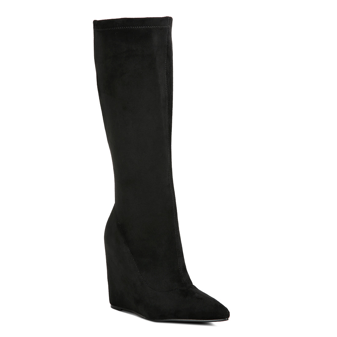 gladol calf pointed boots#color_black