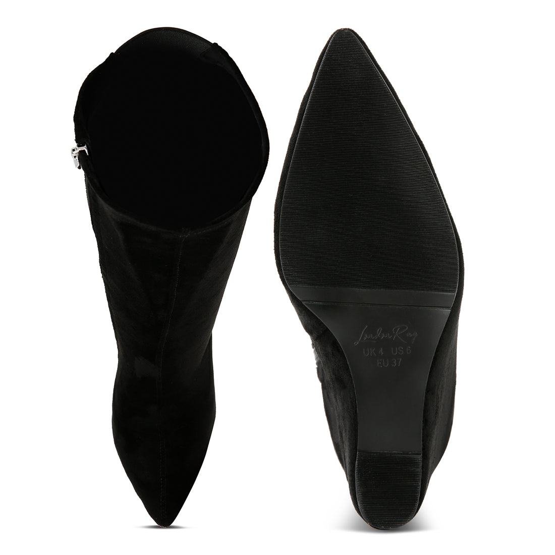 gladol calf pointed boots#color_black