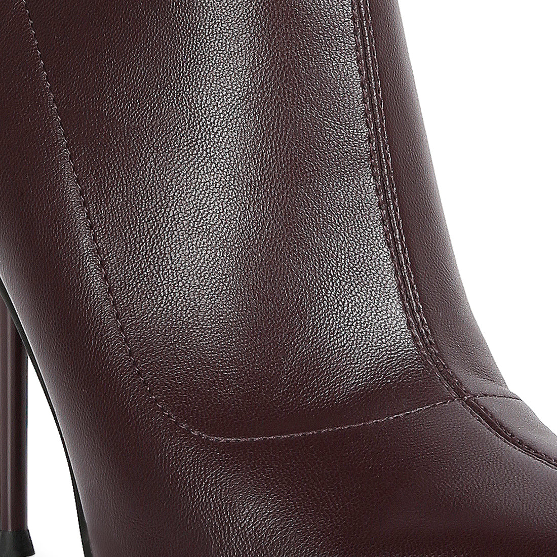 yolo high pointed heeled ankle boot#color_burgundy