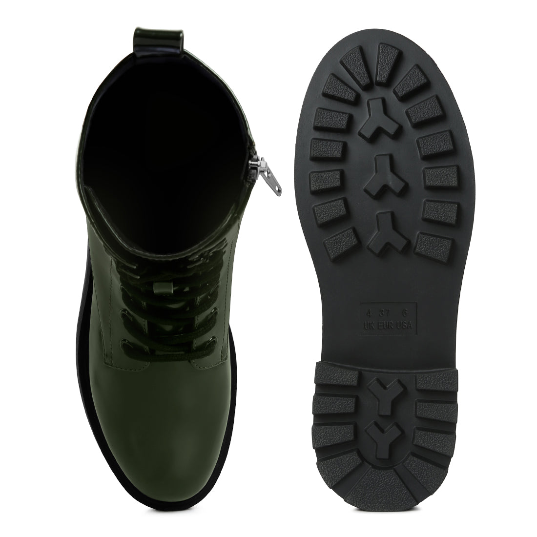 molsh ankle biker boots#color_dark-green
