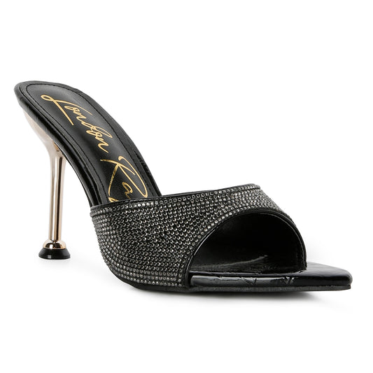 diamante ballroom stiletto sandals#color_black