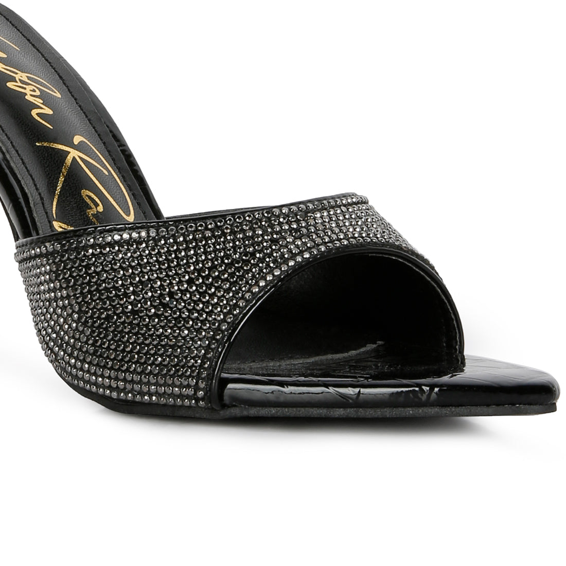 diamante ballroom stiletto sandals#color_black