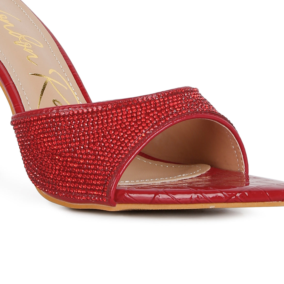 diamante ballroom stiletto sandals#color_red