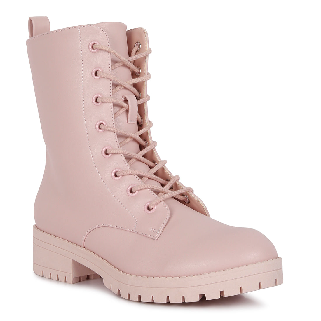 Pink Geneva High Top Ankle Boot