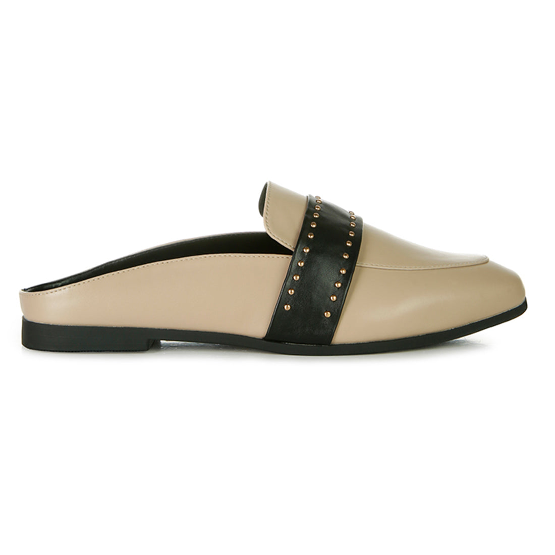Walkout Studded Flat Mules#color_taupe