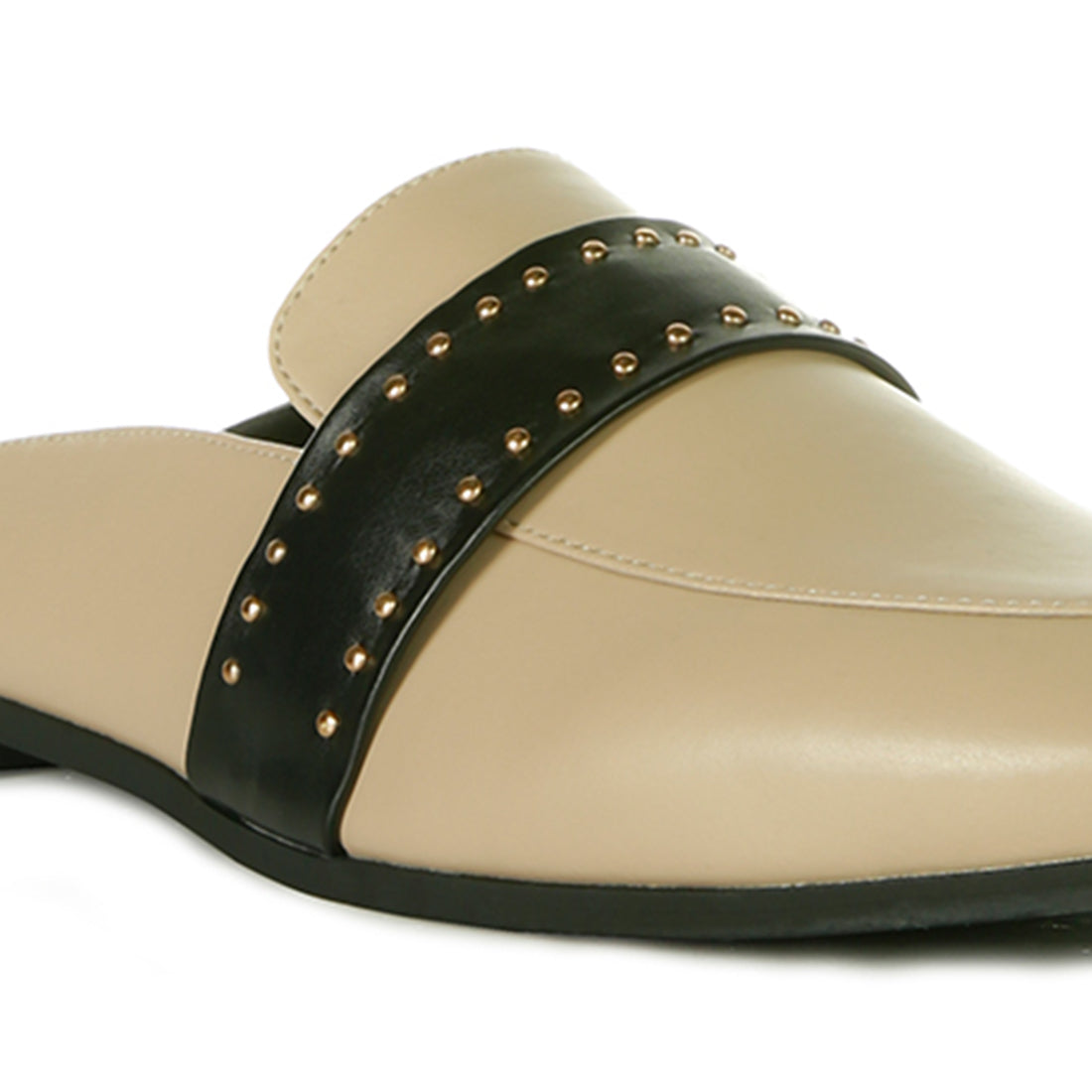 Walkout Studded Flat Mules#color_taupe