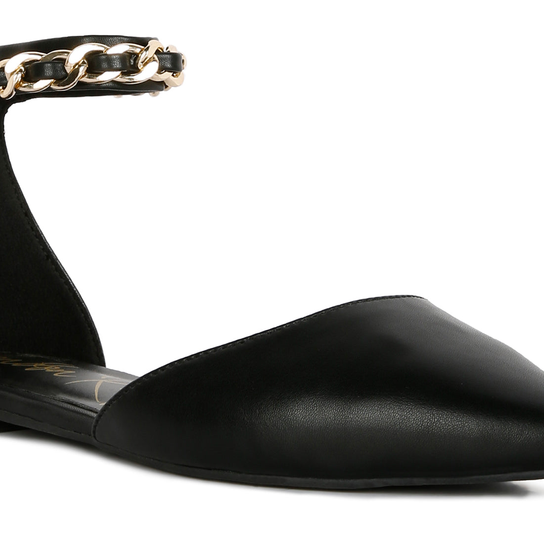 zurich slingback chain detail flats#color_black