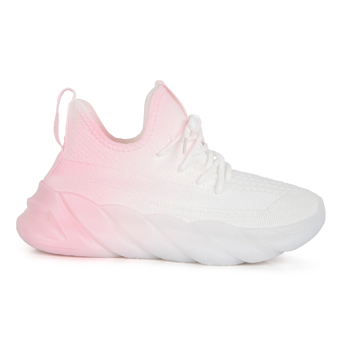 newash ombre dip knit sneakers#color_pink