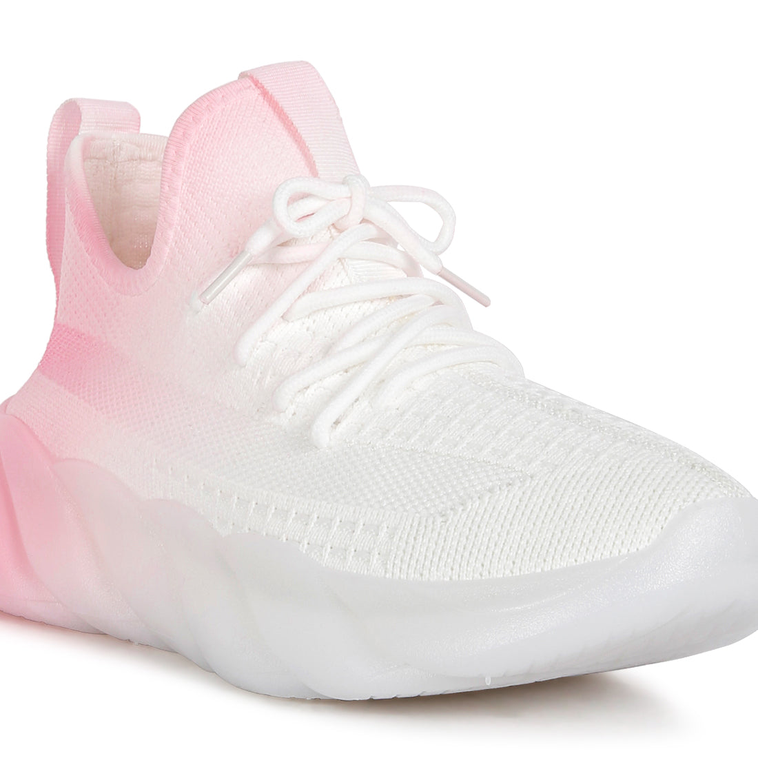 newash ombre dip knit sneakers#color_pink