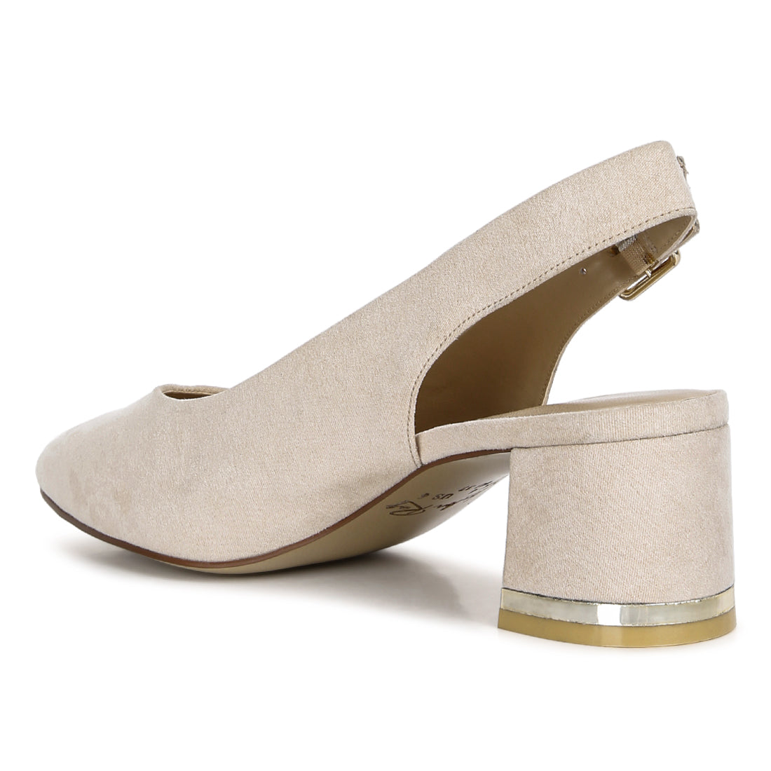 top job faux suede slingback sandals#color_beige