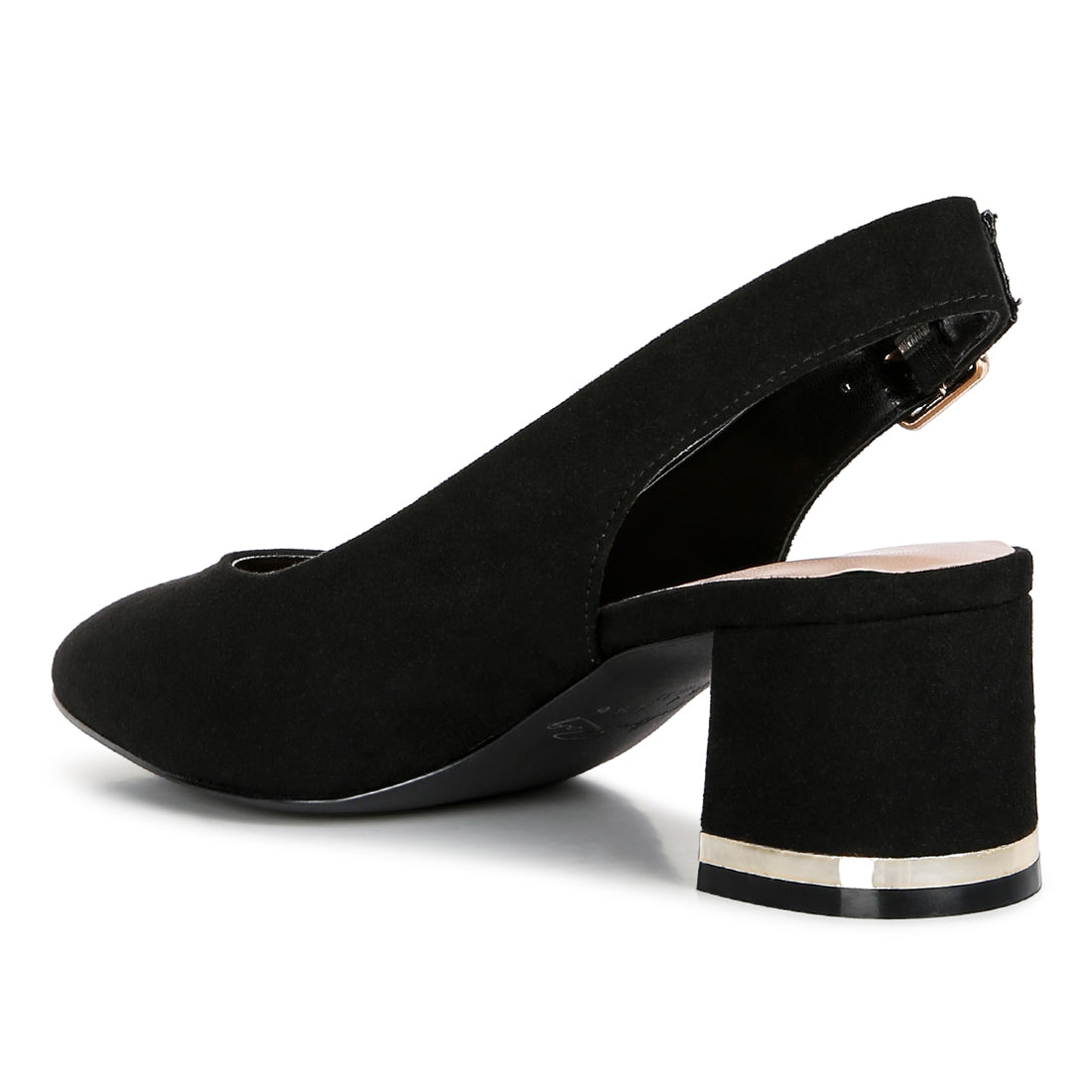 top job faux suede slingback sandals#color_black